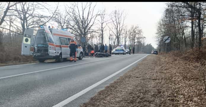 Motociclist de 19 ani rănit într-un accident produs la Arcani