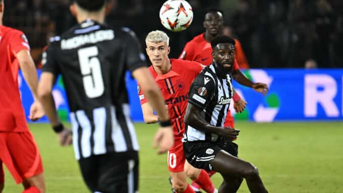 FCSB a învins cu 2-1 PAOK, în prima manşă a play-off-ului pentru optimile Europa League