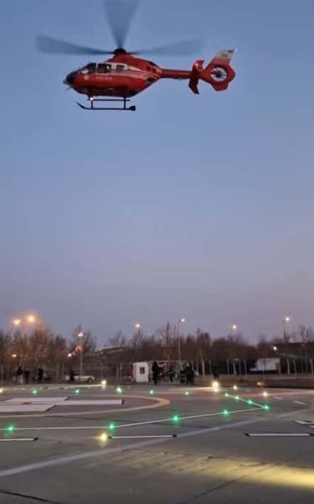 Heliportul de pe Insuliță este funcțional și pe timp de noapte. S-au făcut ultimele teste!