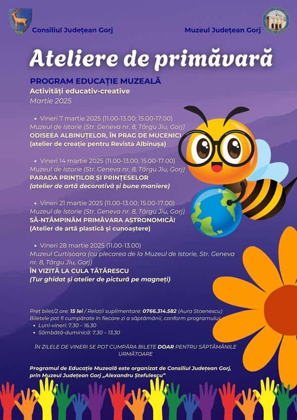 Activități educativ-creative în cadrul Atelierelor de primăvară la Muzeul de Istorie
