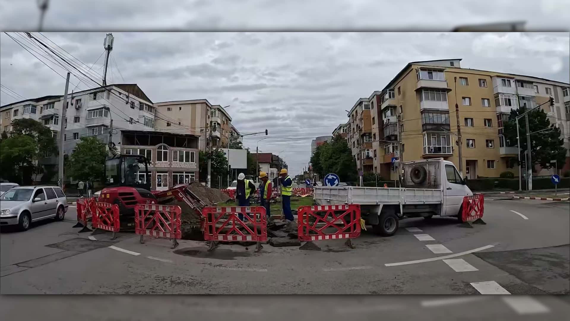 Lucrări de reparații și modernizare pe strada 9 Mai din Târgu Jiu