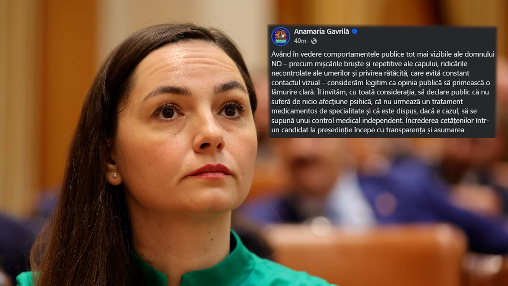 Anamaria Gavrilă insinuează public că Nicușor Dan ar avea afecțiuni psihice, fără vreo bază medicală