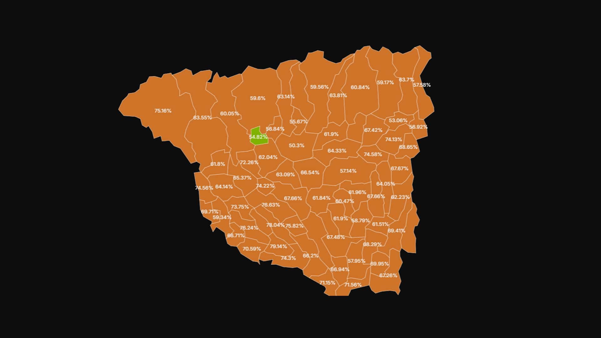 Gorjul, județul cu cel mai mare scor pentru George Simion în turul doi