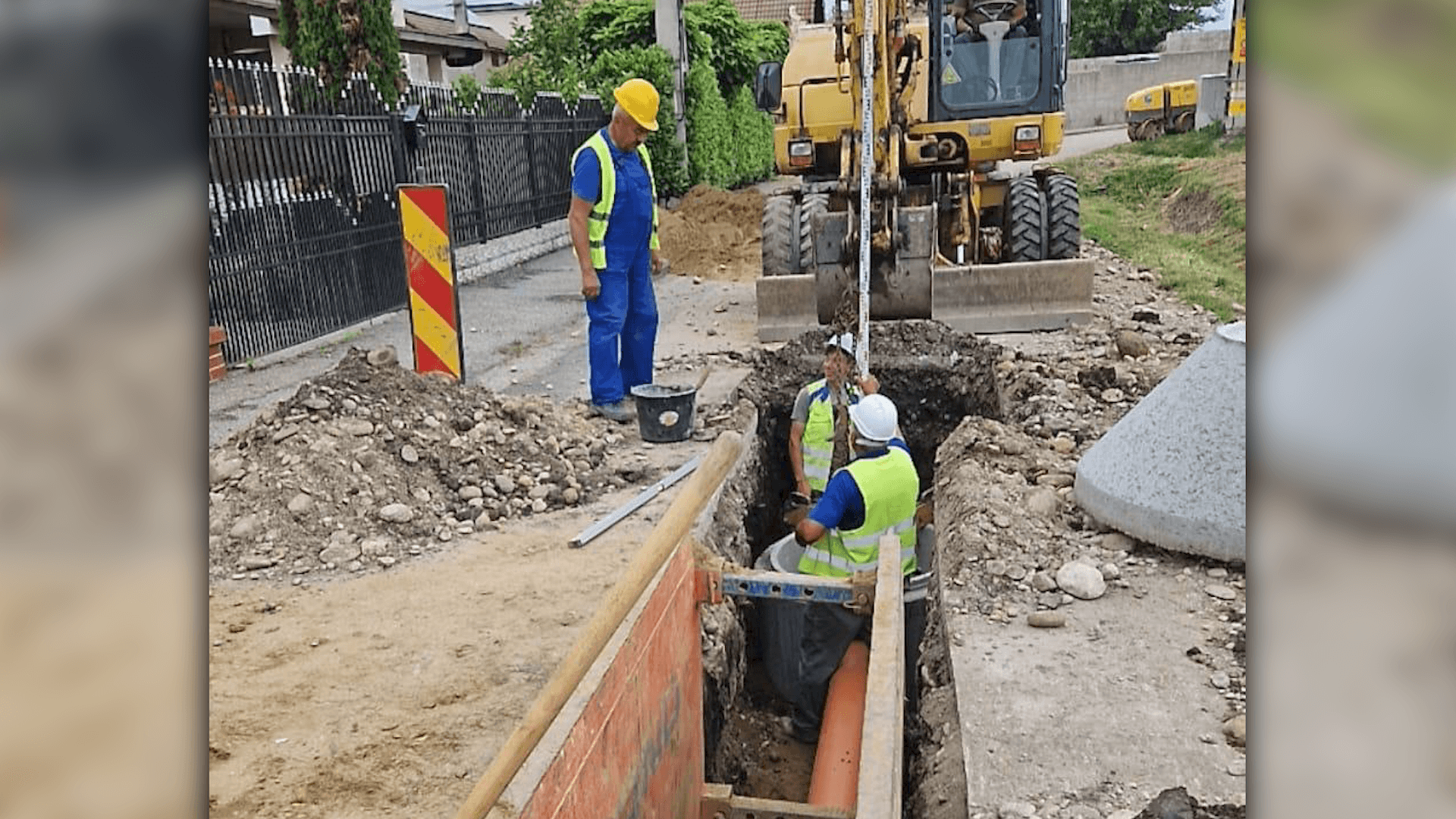 Lucrări importante de canalizare în zona Vest a Târgu Jiului