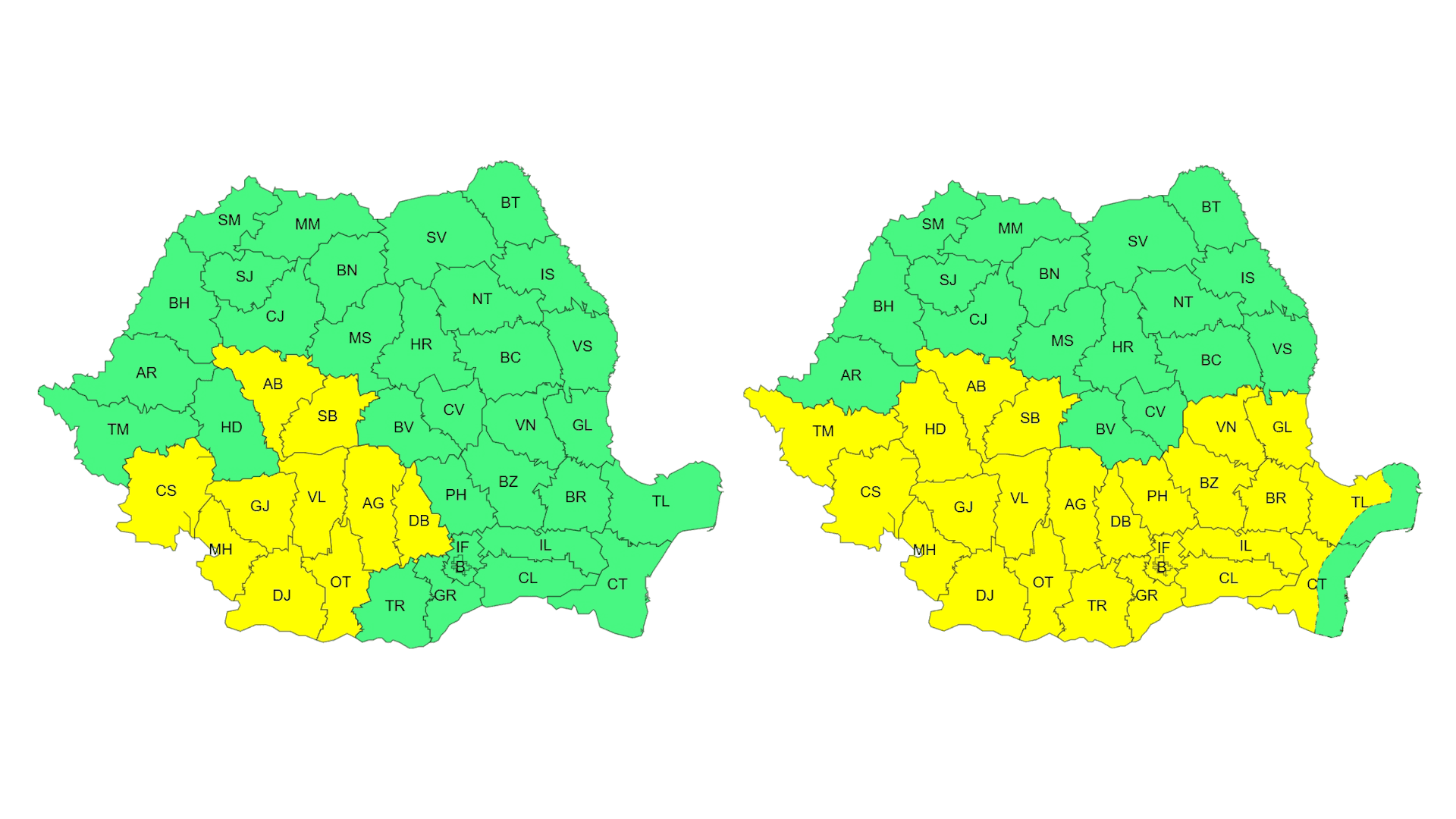 Temperaturi ridicate în Gorj, 23-25 iunie