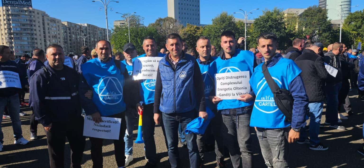 Sindicatul apără dreptul la protest al minerilor