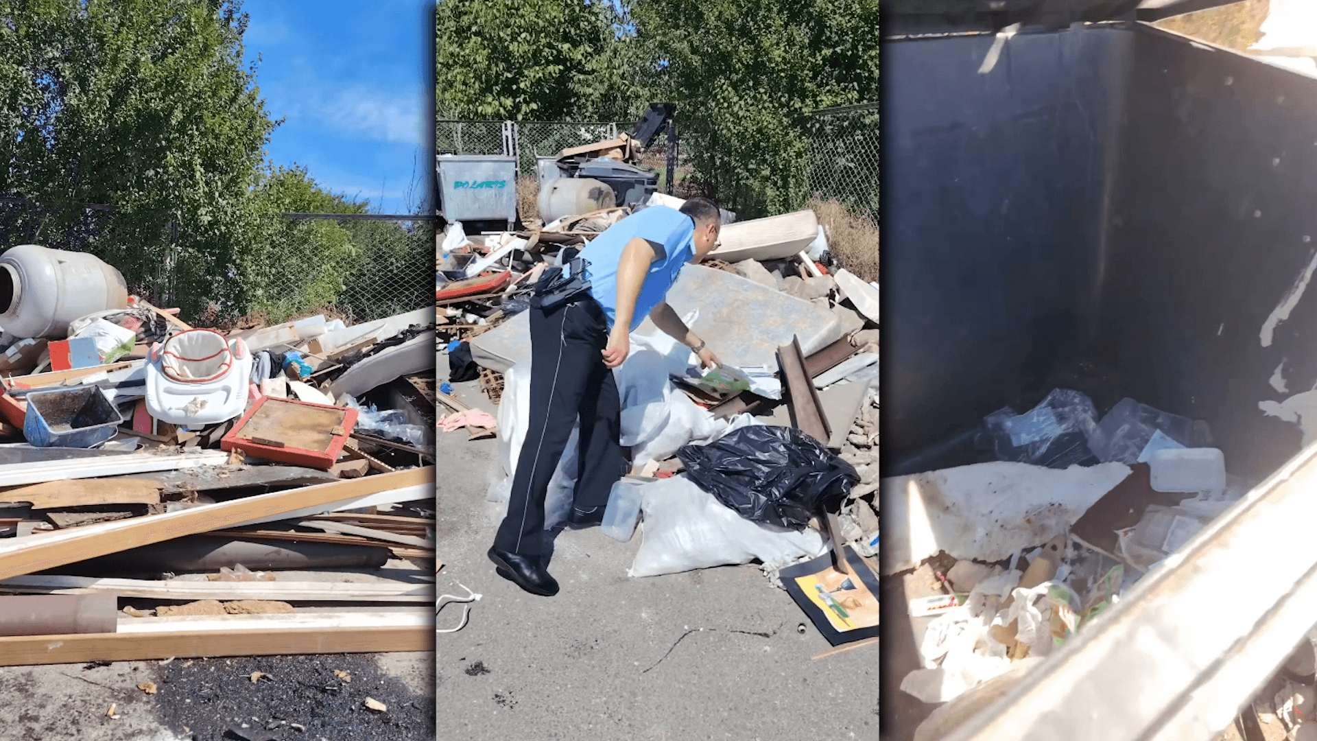 Cetățeni sancționați pentru deșeuri aruncate lângă containere
