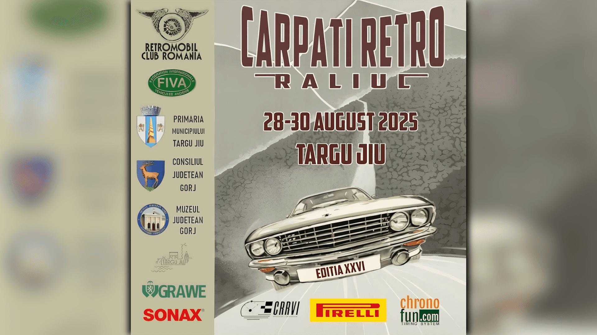Carpați Retro 2025 - Start la Târgu Jiu