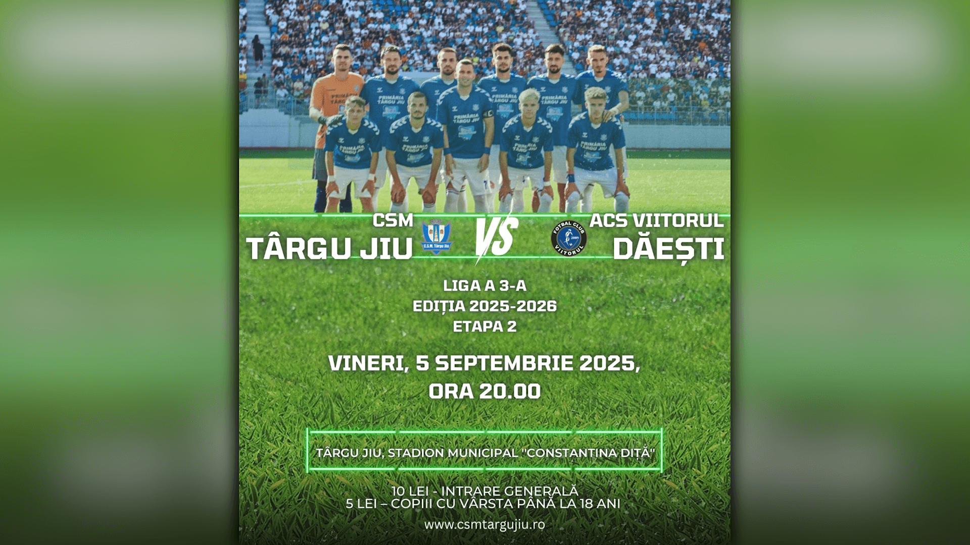 CSM Târgu Jiu - Viitorul Dăești | 20:00