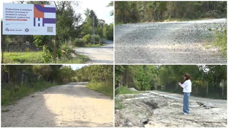Șantier oprit din lipsă de fonduri în Alimpești