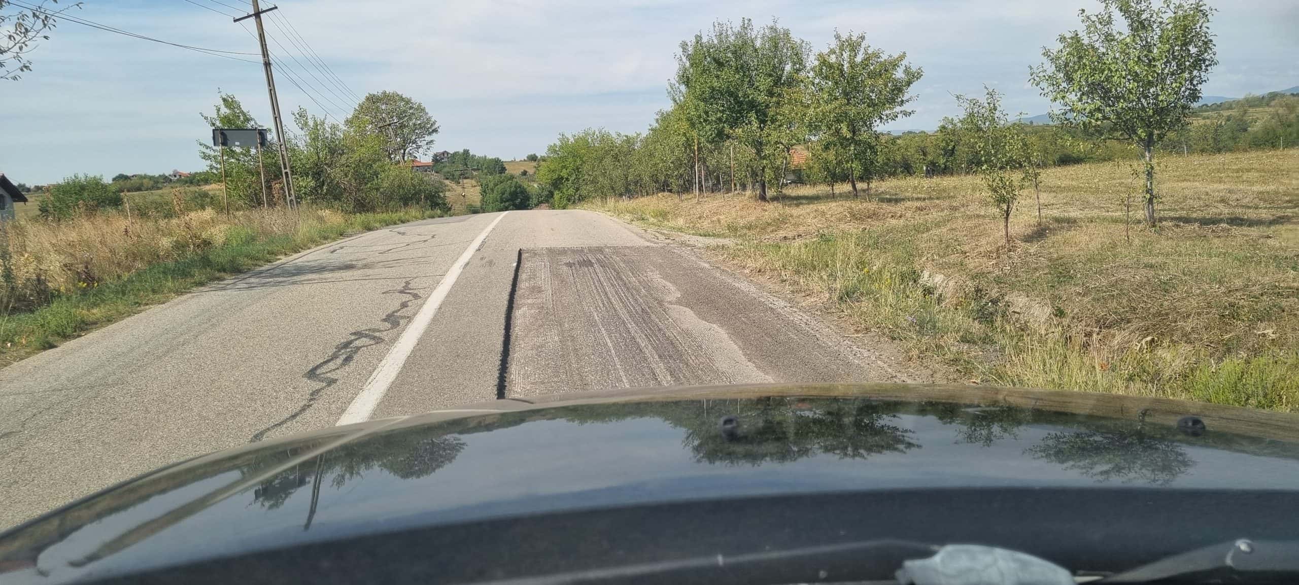 Lucrări nesemnalizate pe drumul județean Mușetești - Crasna