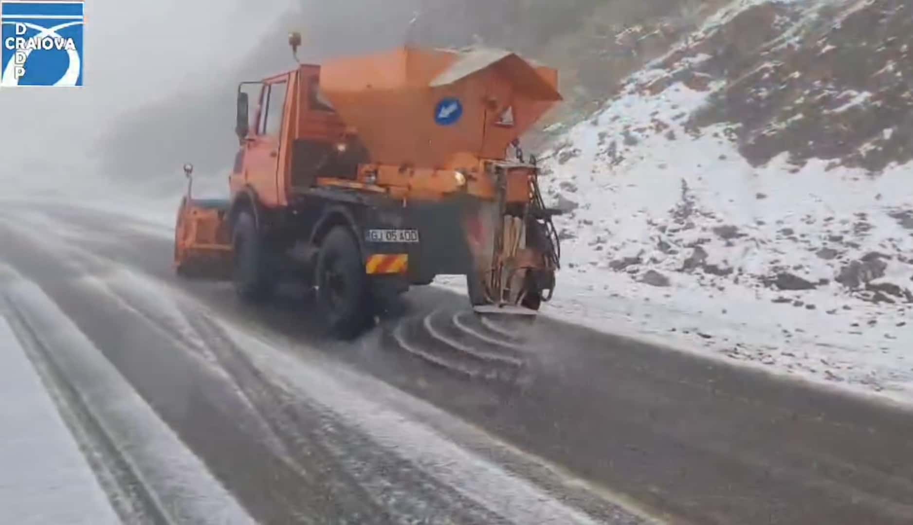 Vreme de iarnă în zonele montane din Gorj