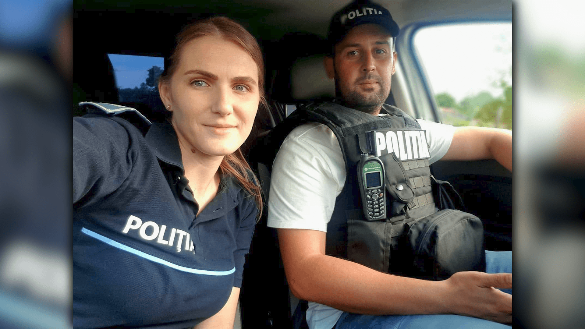 Doi polițiști gorjeni, soț și soție, au salvat viața unui om