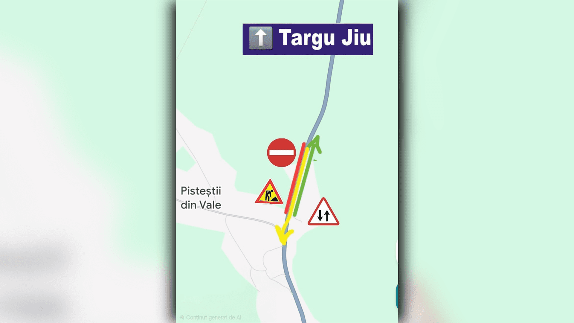 Restricții de trafic pe DN 67, zona Pișteștii din Deal