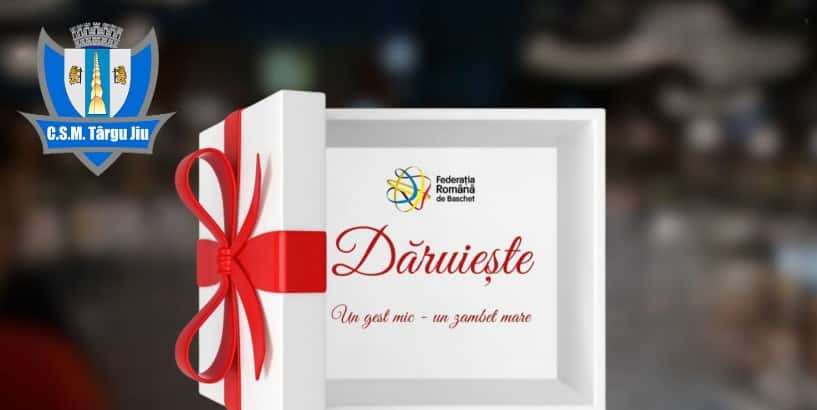Strângere de jucării de pluș la meciul CSM Târgu Jiu - Dinamo București