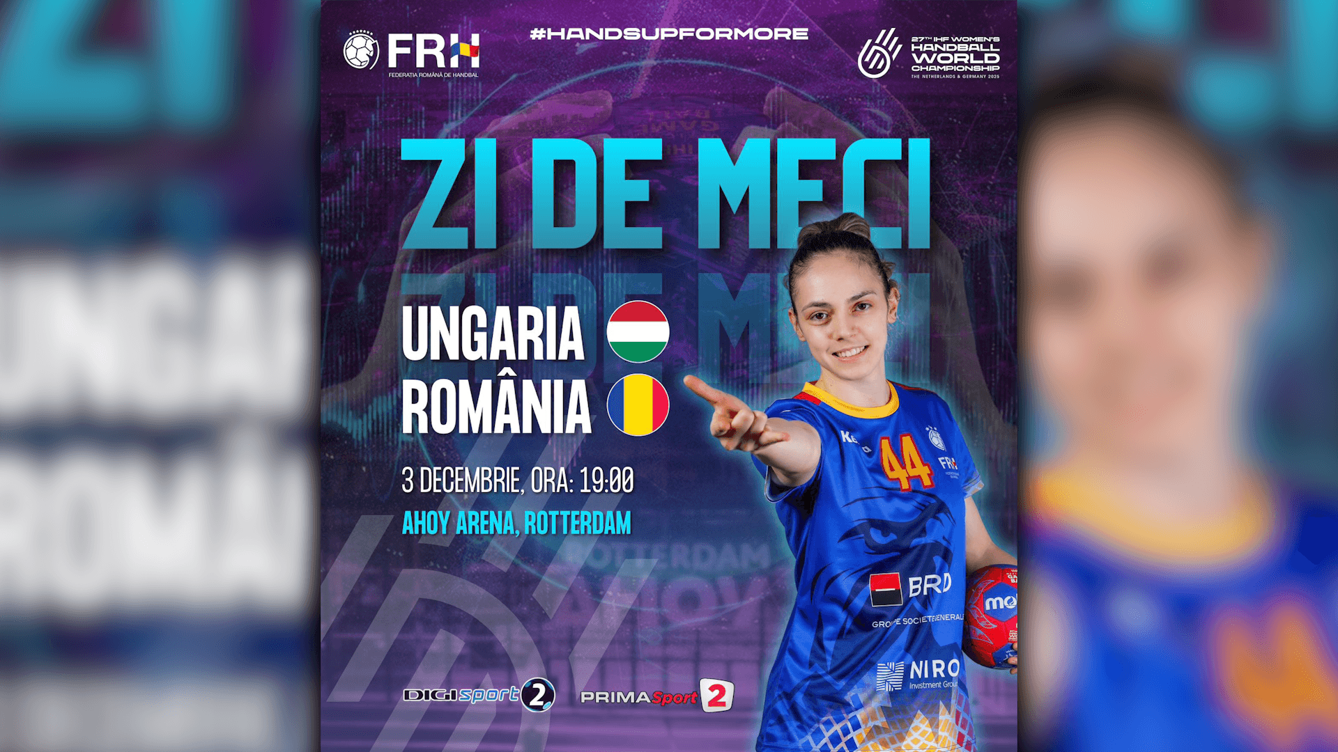 CM Handbal Feminin: Ungaria - România