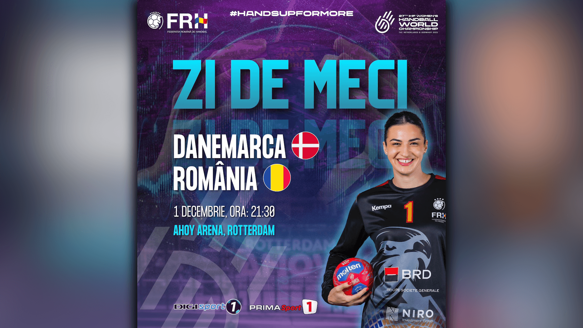 Tricolorele se luptă cu Danemarca pentru primul loc