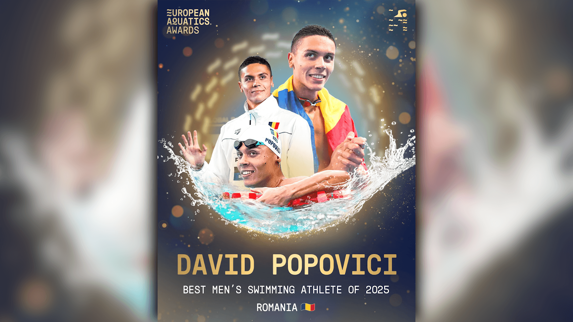 David Popovici a fost desemnat cel mai bun înotător din Europa