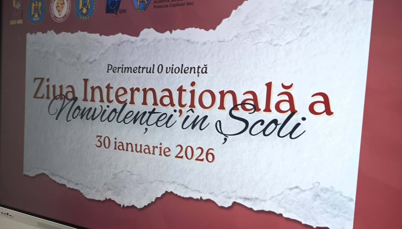 Ziua Internațională a Nonviolenței în școli - 30 ianuarie