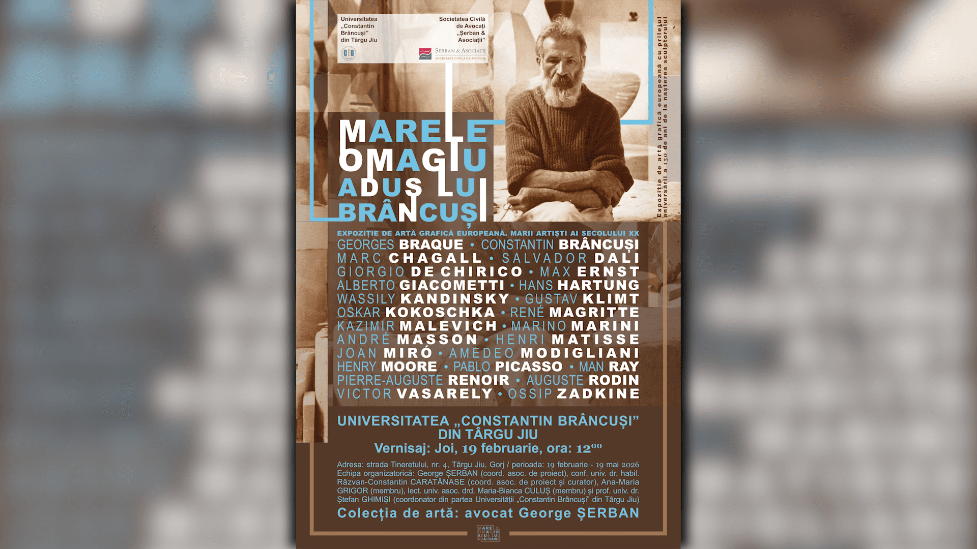 „Marele omagiu adus lui Brâncuși” - 19 februarie