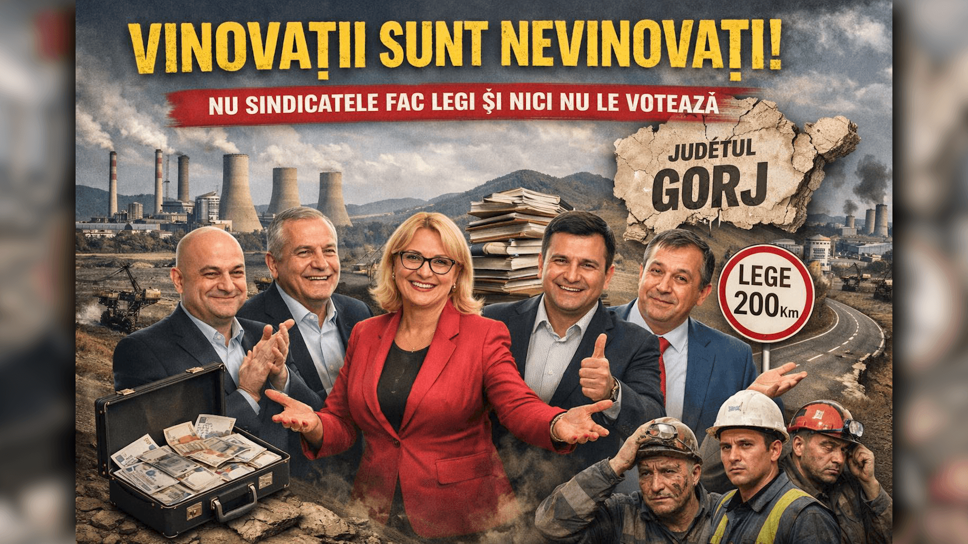 Sindicat CEO, atac la adresa politicienilor din Gorj