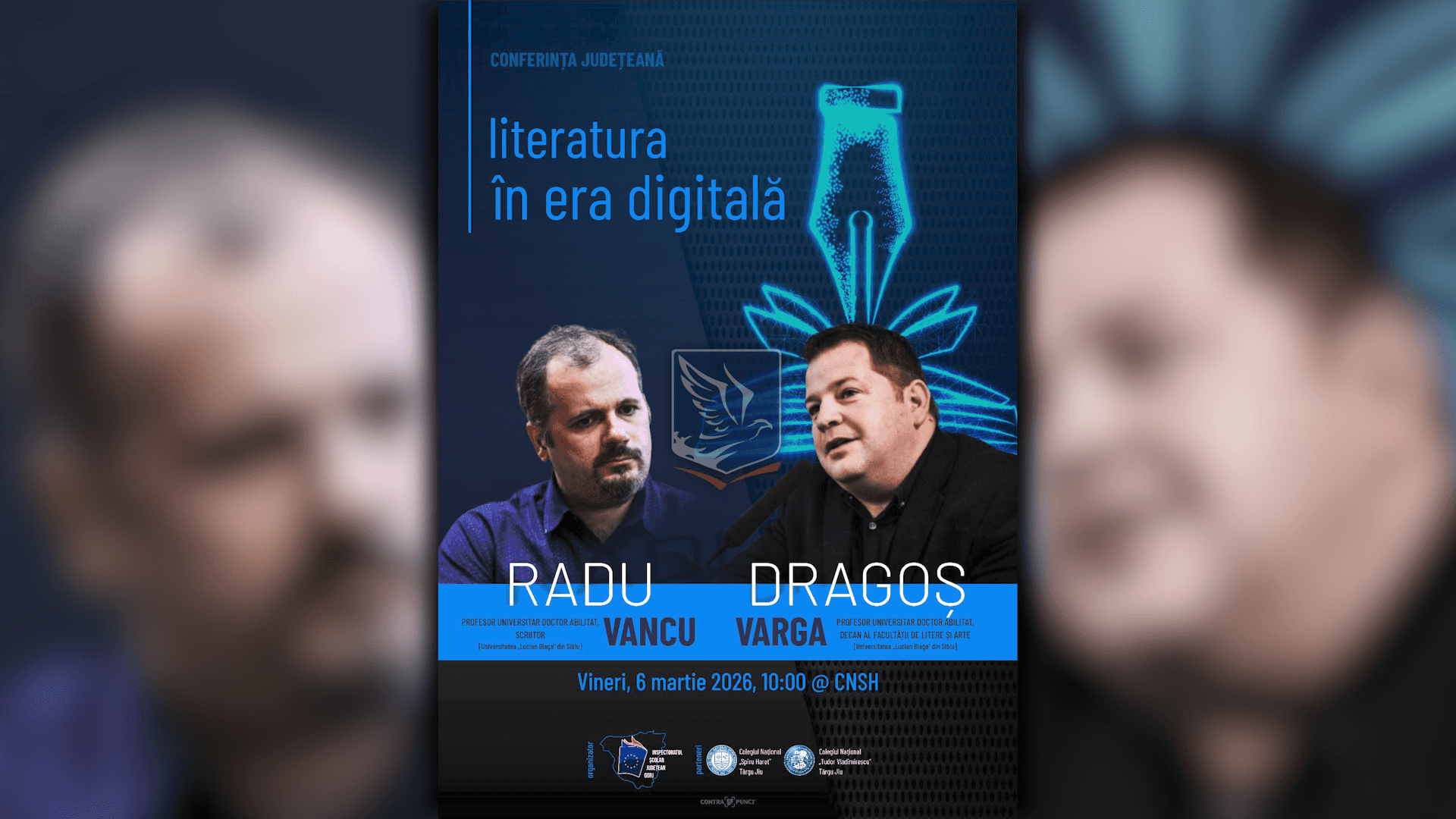 „Literatura în era digitală”, conferință la Colegiul Național „Spiru Haret”