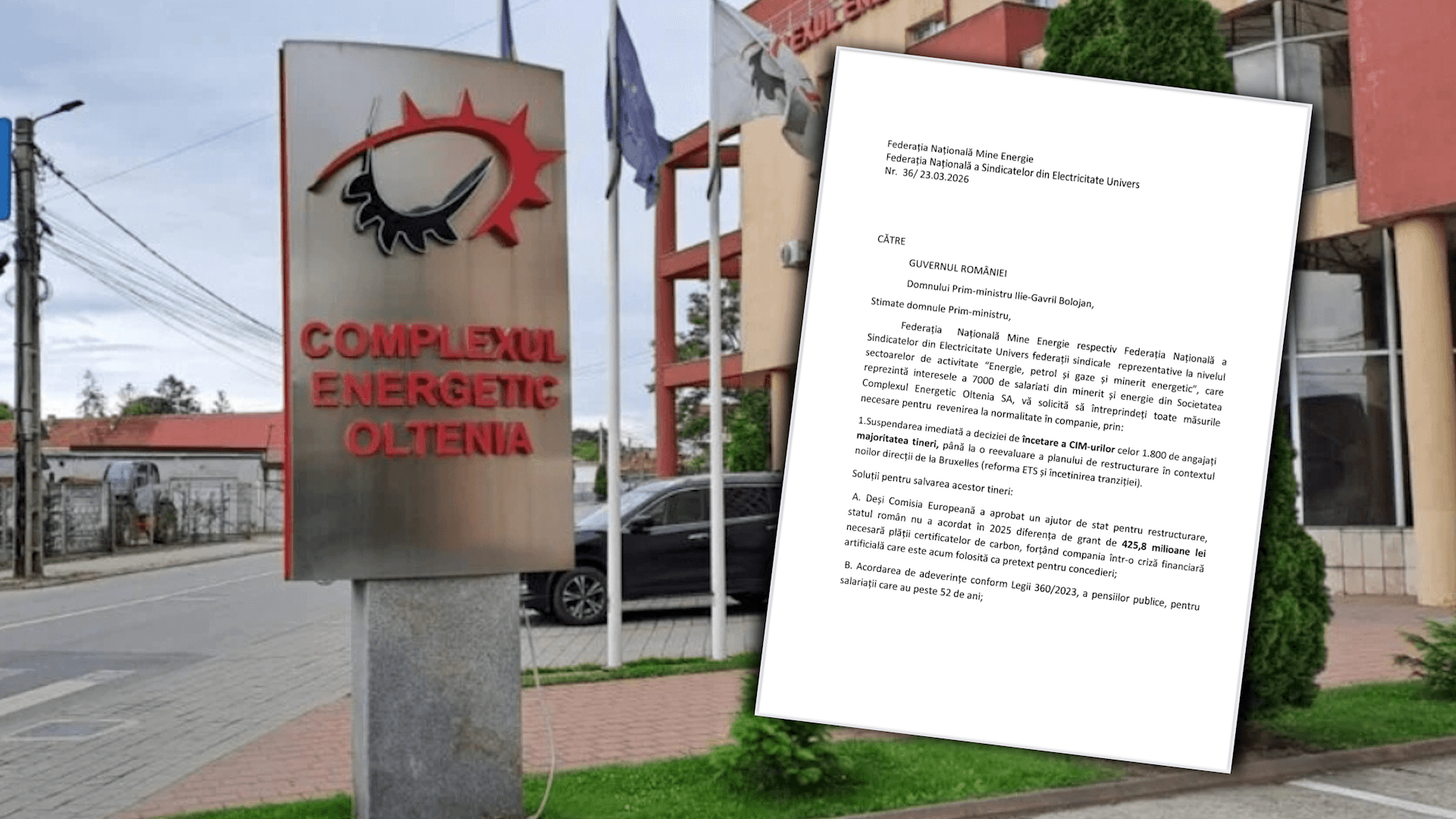 Sindicatele CEO, memoriu pentru premierul Ilie Bolojan