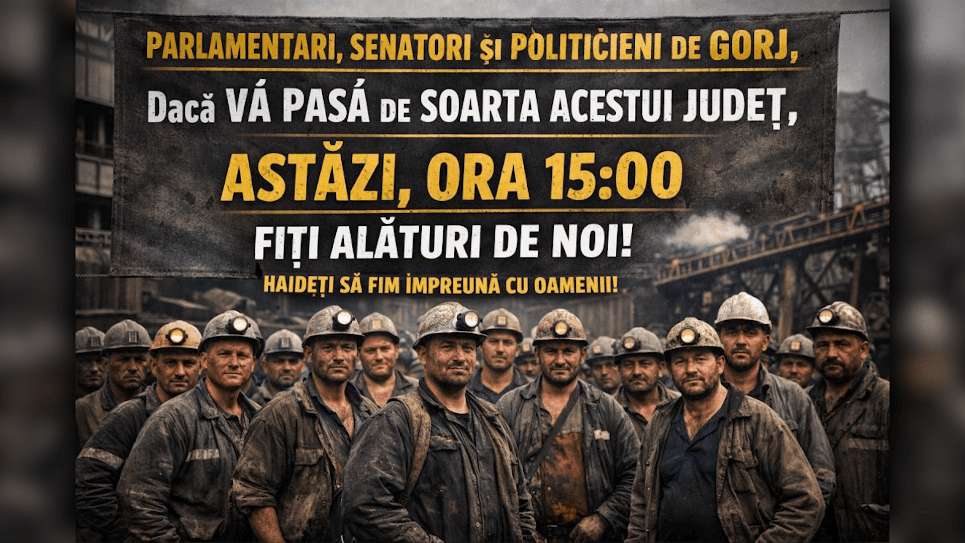 Politicienii din Gorj, chemați la protestul angajaților CEO