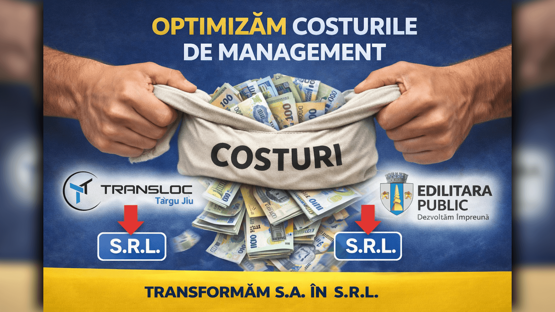 Proiect: Transformarea Transloc și Edilitara din S.A. în S.R.L.