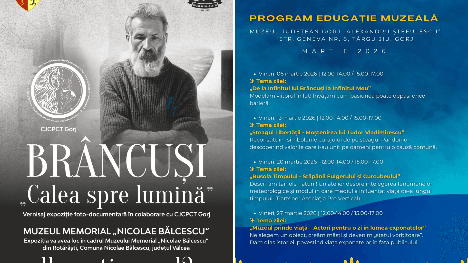 Programul evenimentelor culturale din perioada 8-15 martie