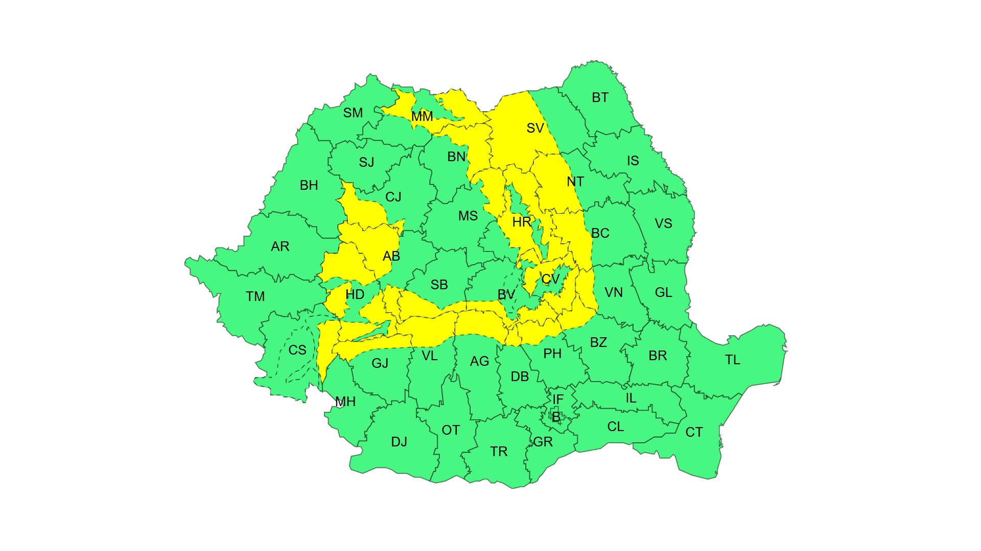 Avertizare de viscol și ninsoare la munte