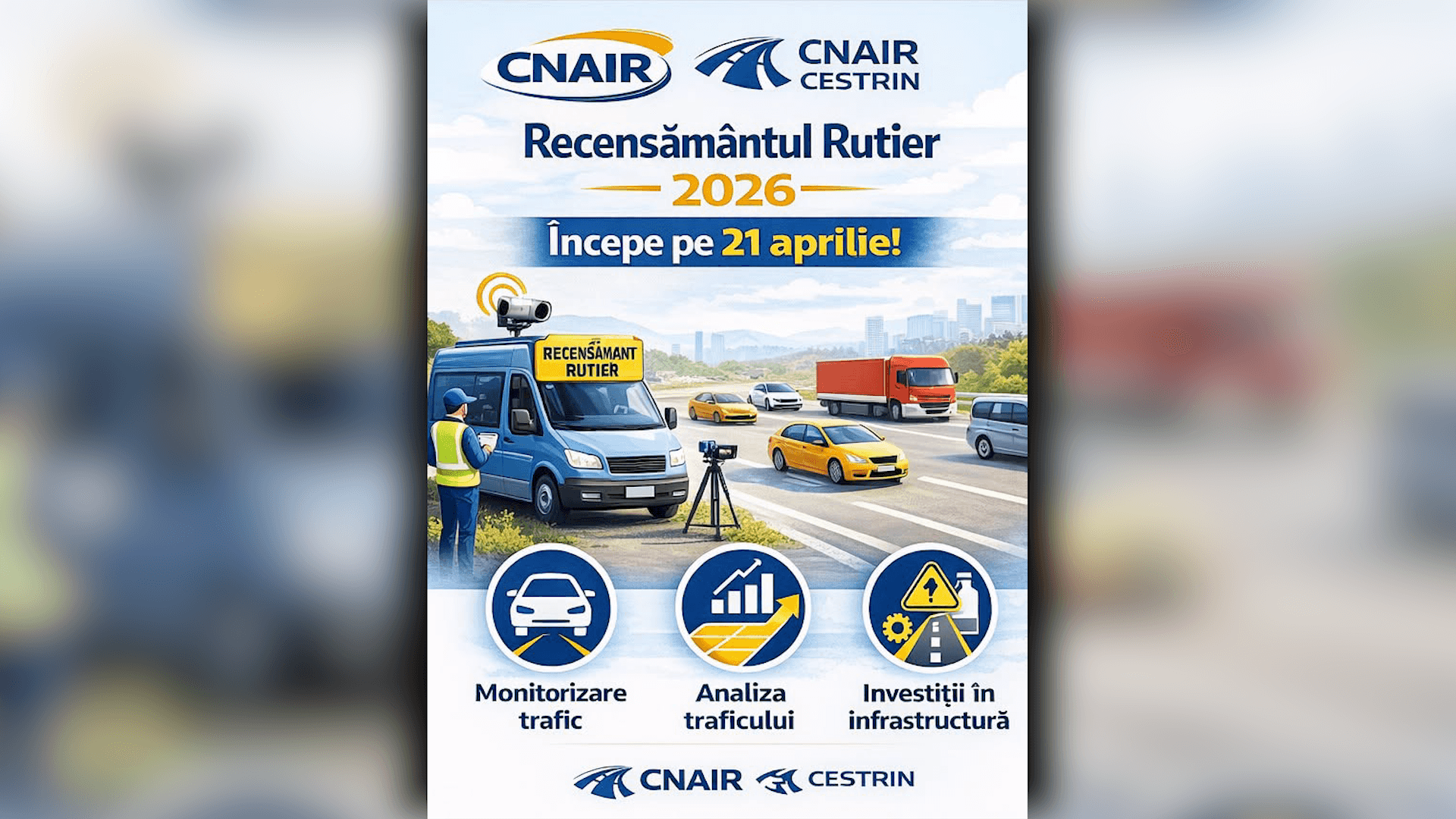 CNAIR începe recensământul rutier