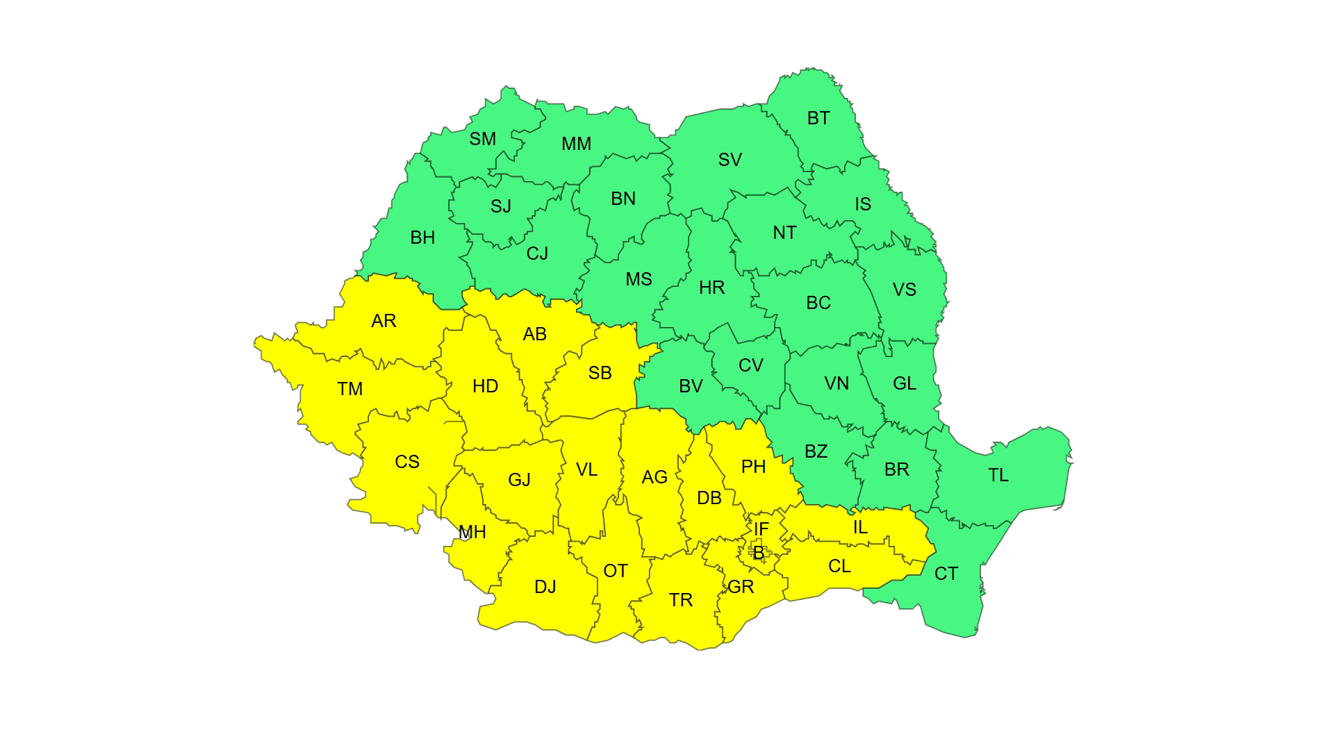 Grindină și vilejii la sfârșit de săptămână
