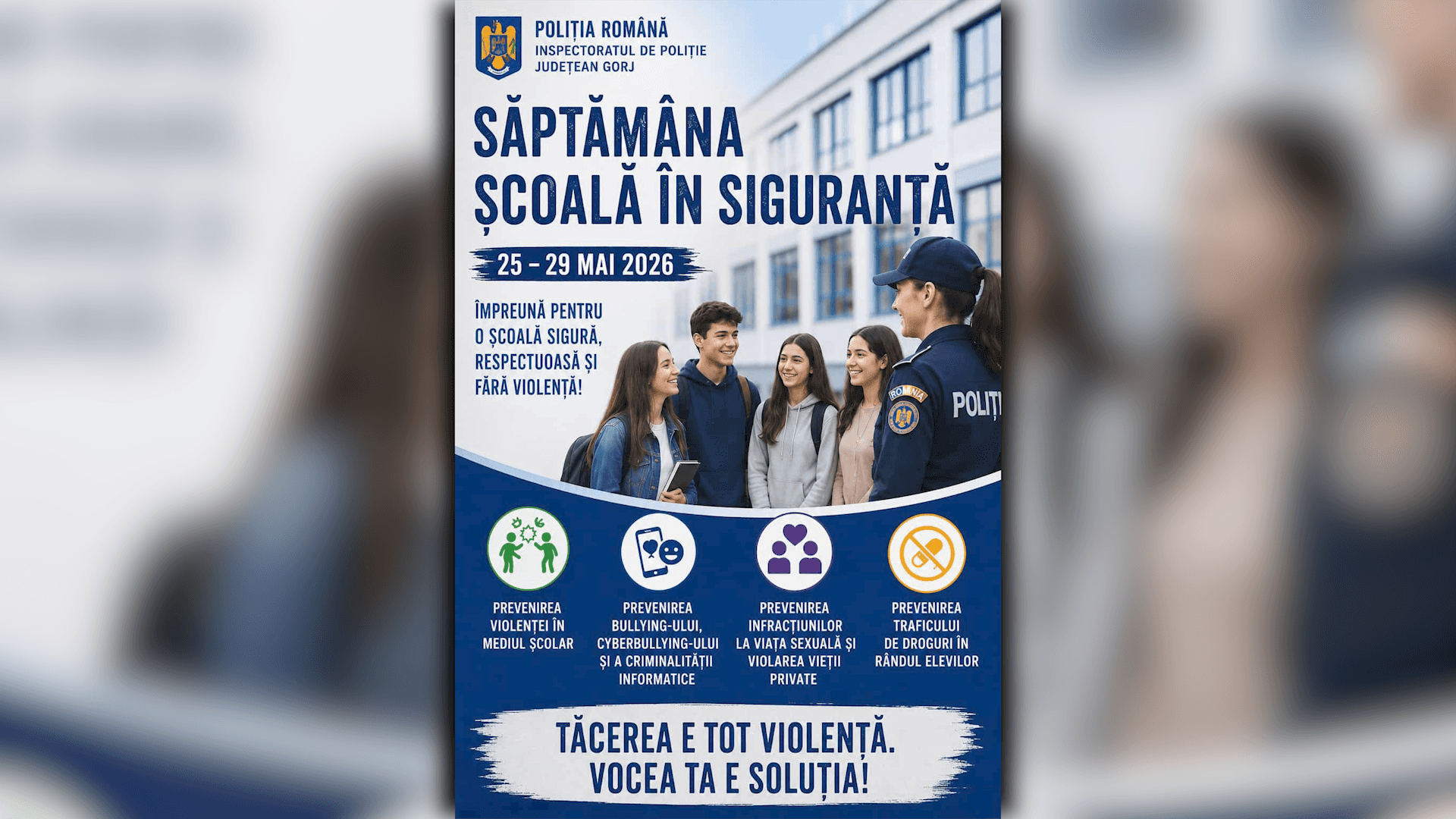 IPJ Gorj, întâlniri interactive cu elevii