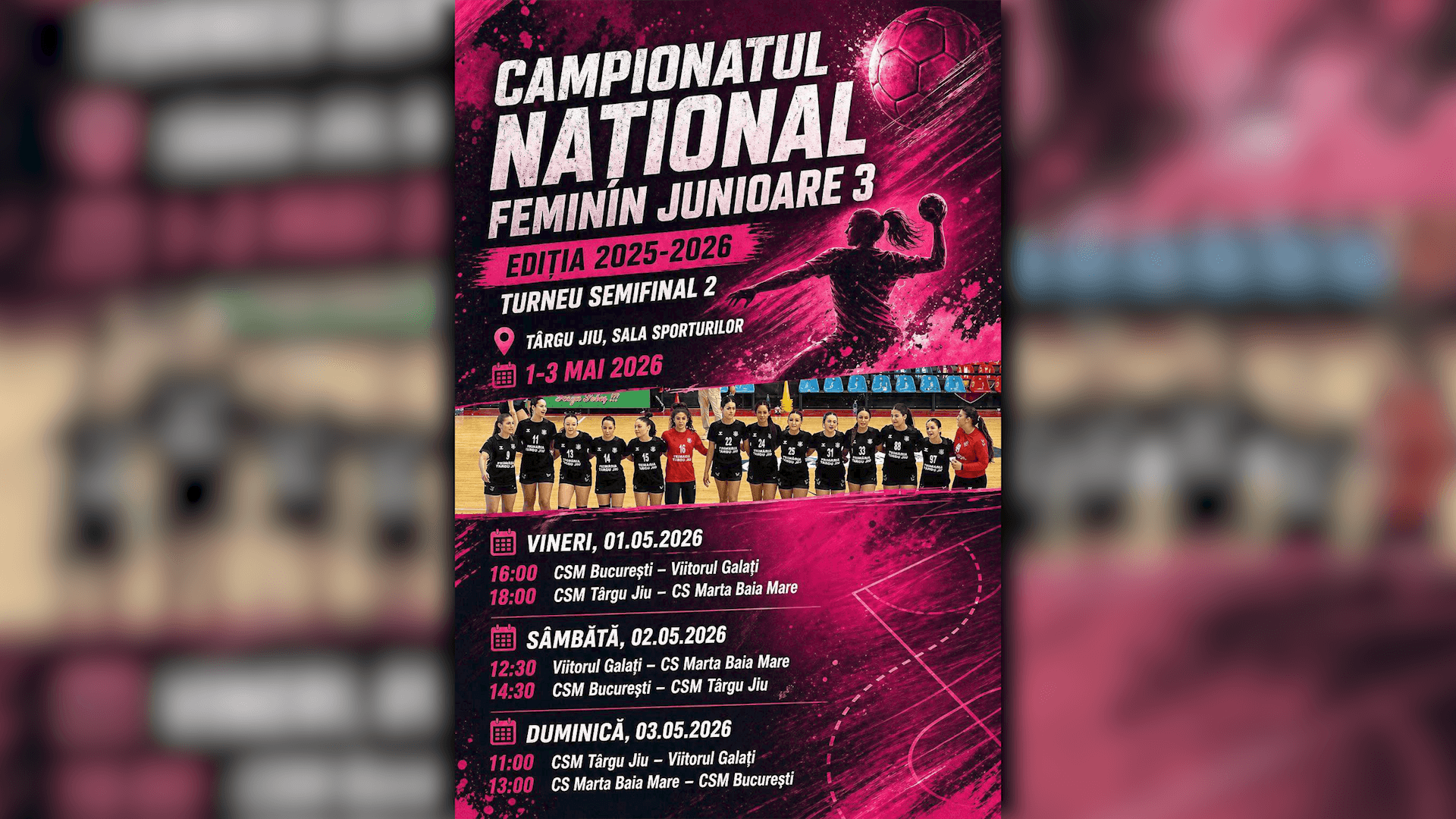 Junioarele 3 de la CSM Târgu Jiu participă la Turneul Semifinal 2