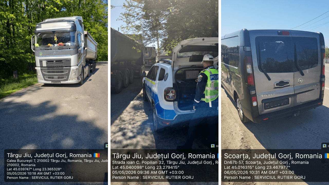 Verificări la transporturi rutiere și de persoane în Gorj