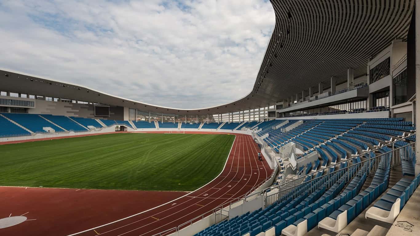 Stadionul din Târgu Jiu, oferit ca exemplu negativ în Parlament