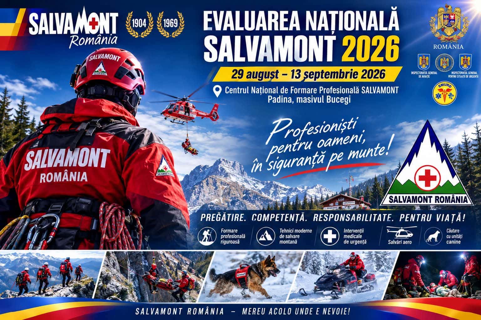 A început procesul național de pregătire profesională a salvatorilor montani
