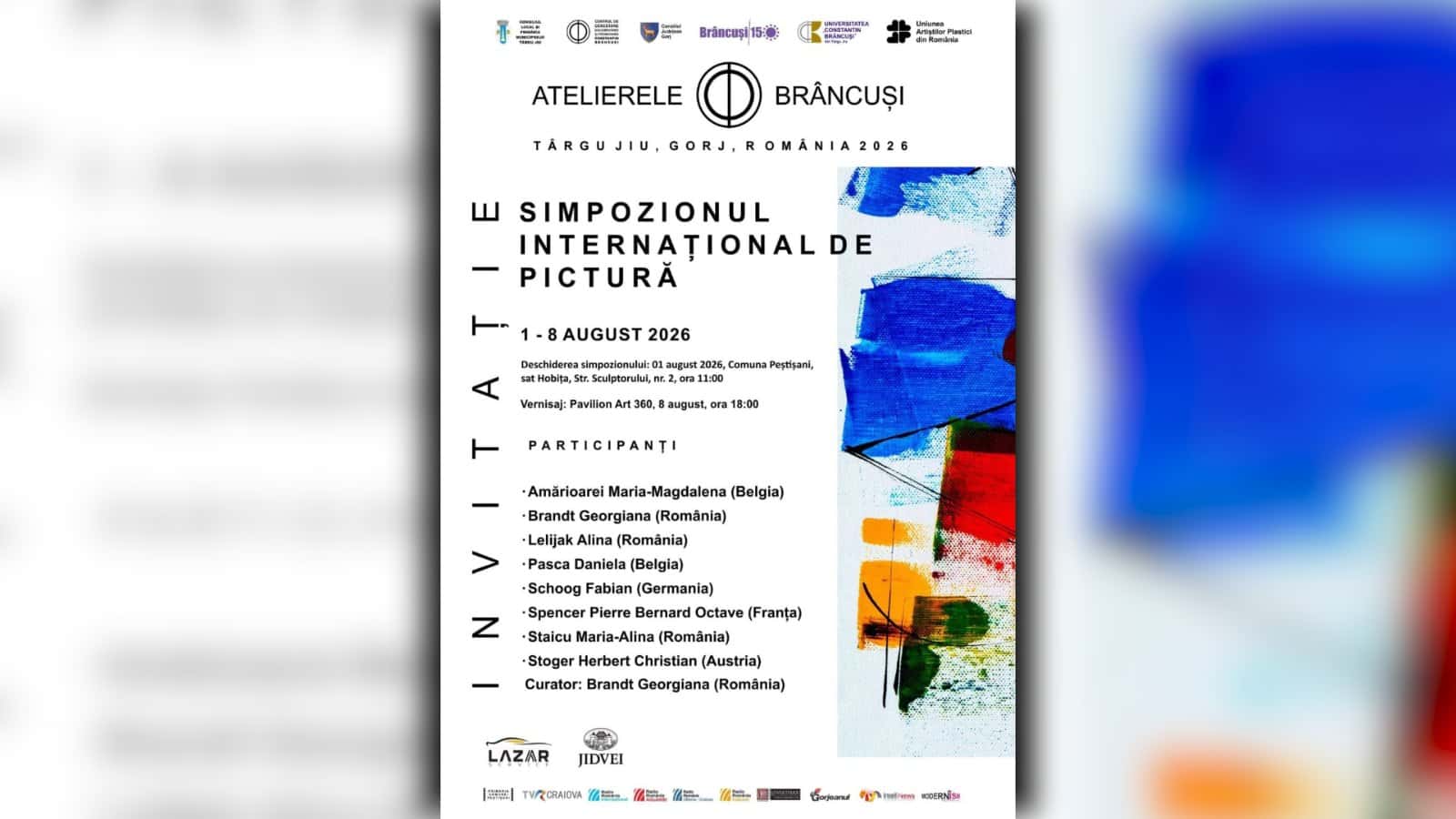 A început Simpozionul Internațional de Pictură 2026