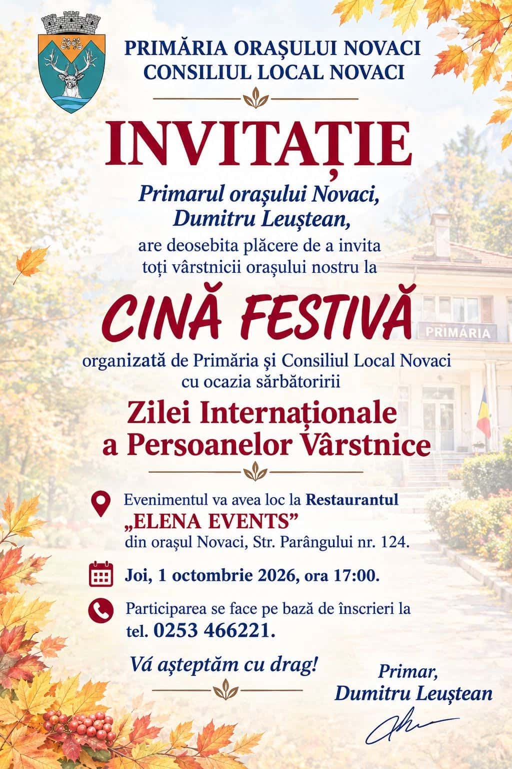 Ziua Vârstnicilor, marcată la Novaci