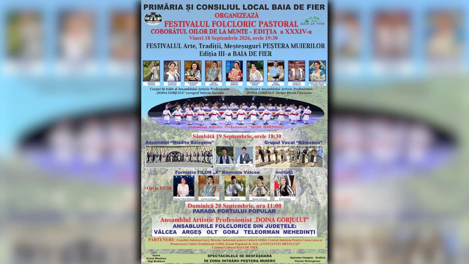 Festivalul Pastoral „Coborâtul oilor de la munte” revine la Baia de Fier
