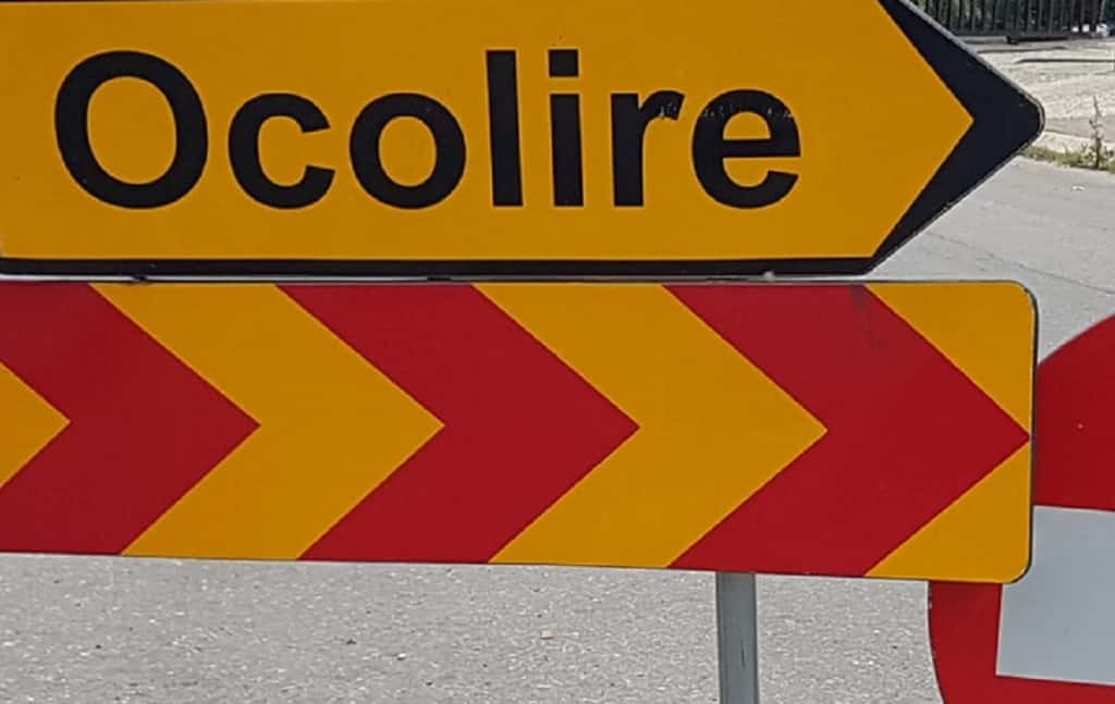 Trafic închis pe Calea Eroilor din Târgu Jiu