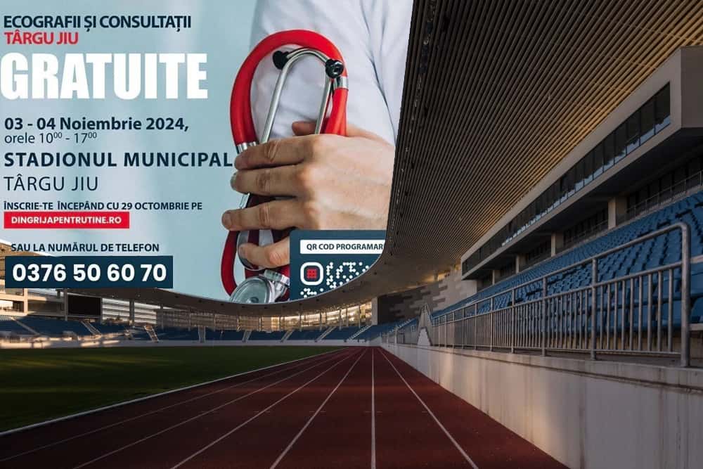 Analize medicale gratis la Stadionul Municipal din Târgu Jiu