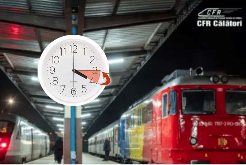 CFR Călători trece la ora de iarnă