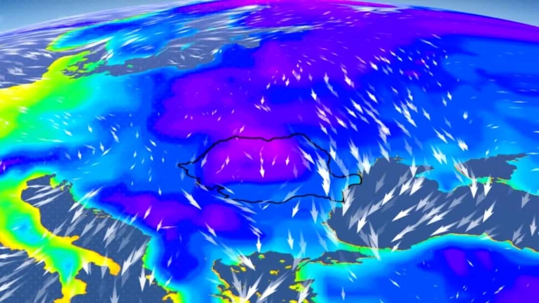 România va fi lovită de un vortex polar