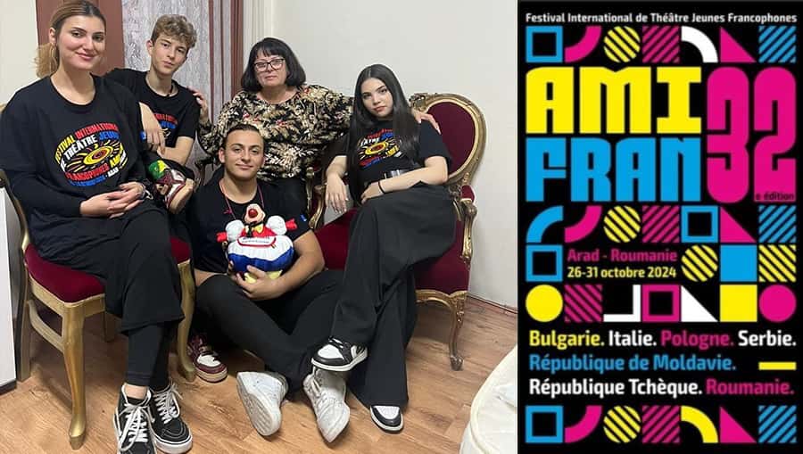 Elevii Liceului de Arte prezenți la Festivalul de Teatru Tineri Francofoni AMIFRAN