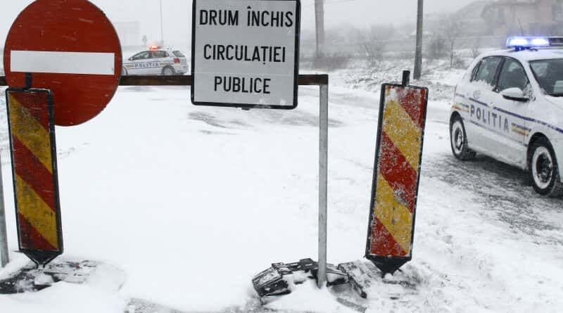Drumuri județene închise