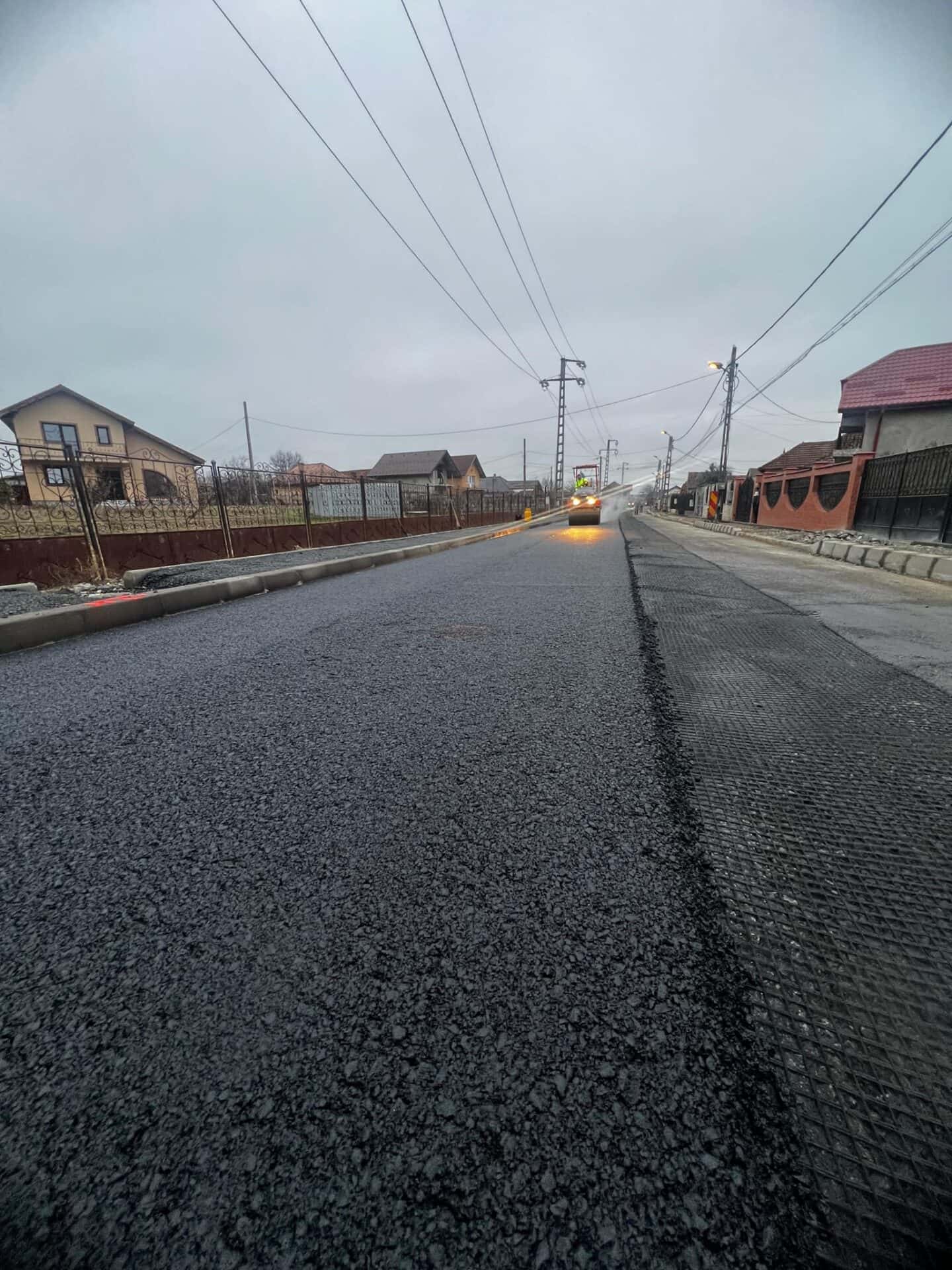 Lucrările pe Strada Valentin Merișescu din Târgu Jiu se apropie de final