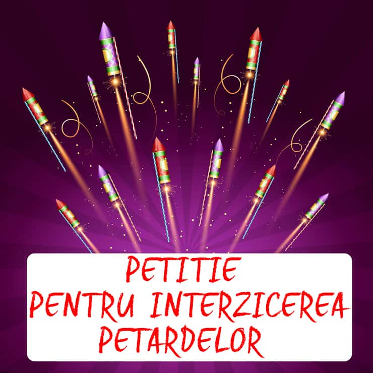 Petiție pentru interzicerea petardelor