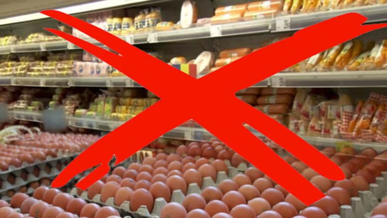 Tone de produse alimentare și 6 milioane de ouă, retrase din vânzare